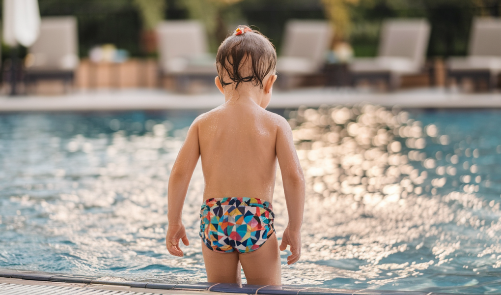enfant-maillot-bain-piscine-scintillante