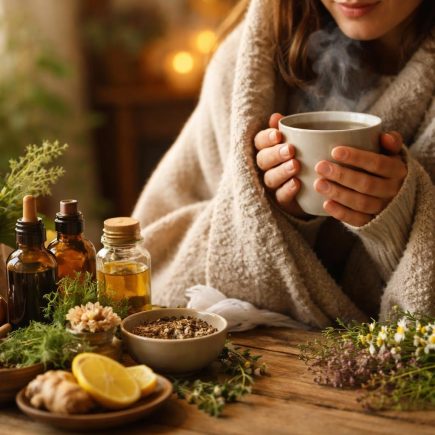 personne-couverture-tisane-plantes-medicinales