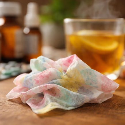 mouchoir-colore-flacons-tisane-table