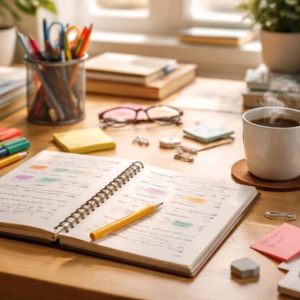 bureau-etude-carnet-cafe-fournitures