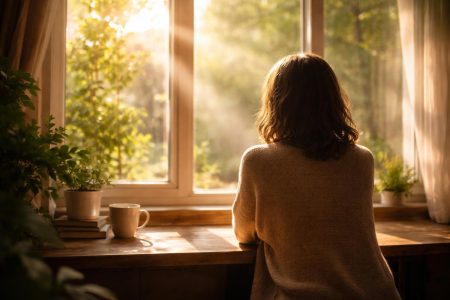 personne-assise-fenetre-soleil-plantes