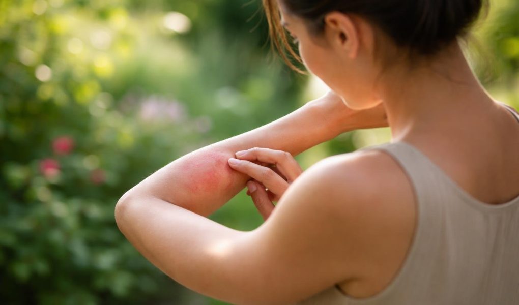 personne-dos-examinant-bras-jardin