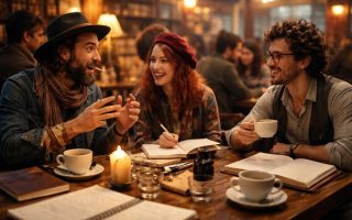 cafe-poetes-boheme-discussions-animees