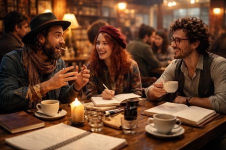 cafe-poetes-boheme-discussions-animees