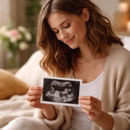 femme-echographie-jumeaux-lumiere-douce