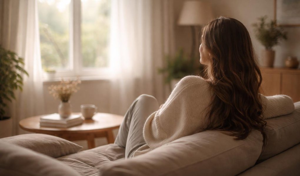 femme-dos-canape-lumiere-naturelle