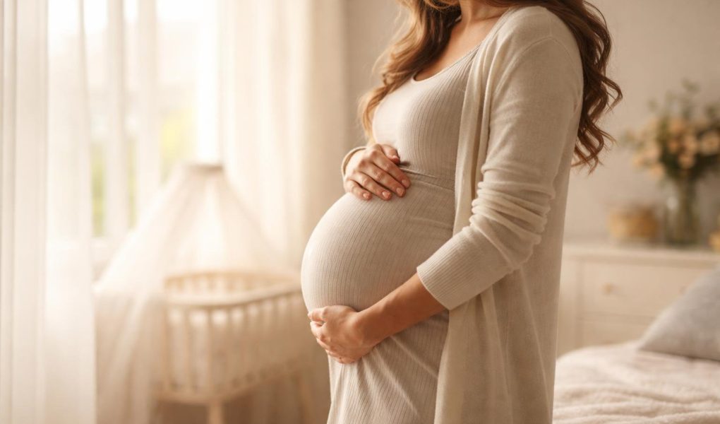 femme-enceinte-dos-fenetre-berceau