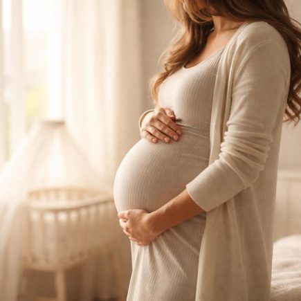 femme-enceinte-dos-fenetre-berceau