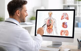 medecin-diagramme-anatomique-ordinateur-bureau